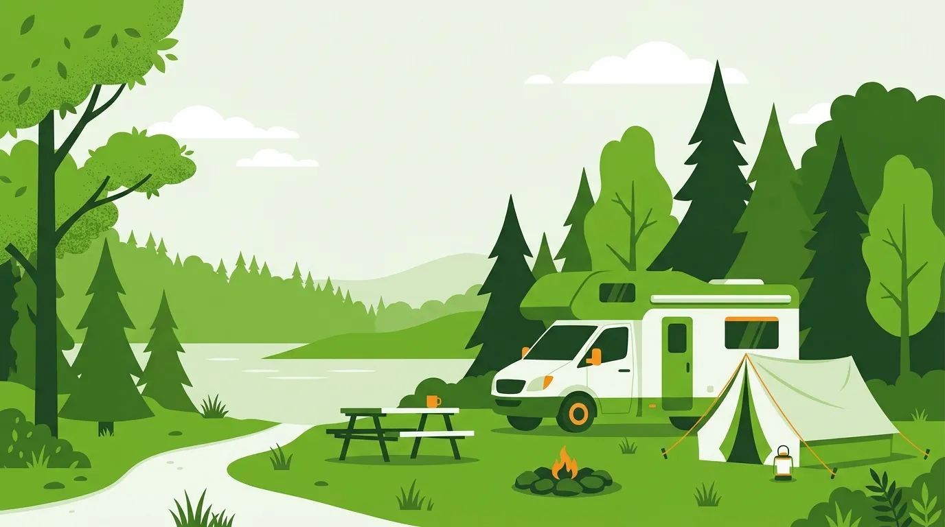 Illustration zur Campingversicherung