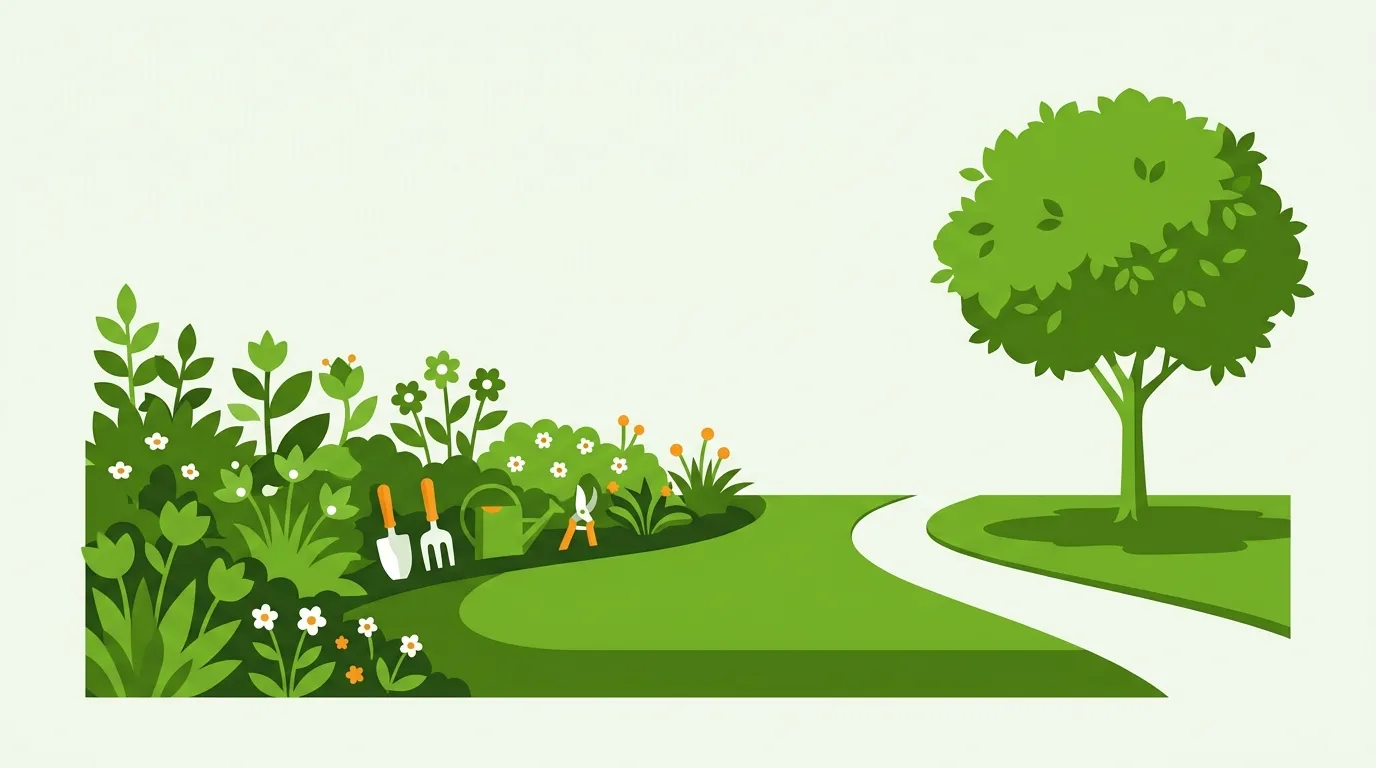 Illustration zur Gartenversicherung