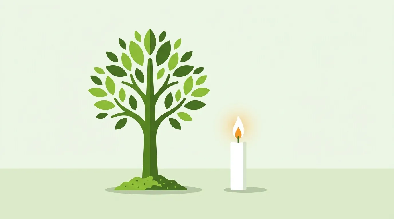 Illustration zur Bestattungsvorsorge