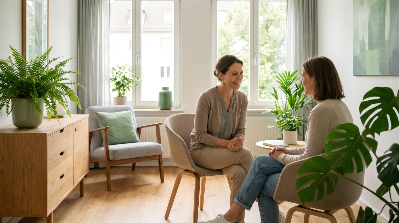 Ärztin berät eine Patientin in der Praxis