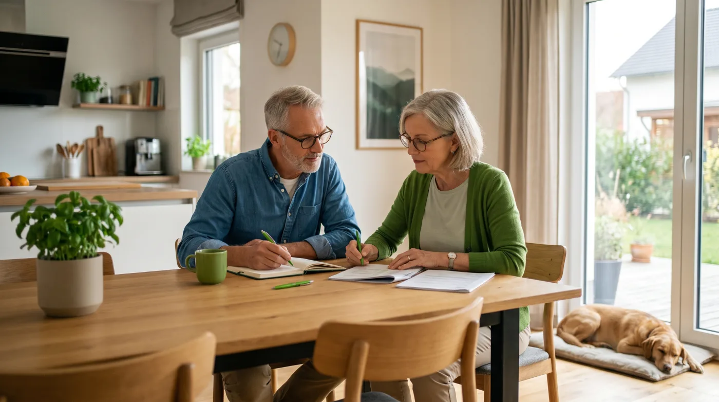 Familie, die finanziell abgesichert ist
