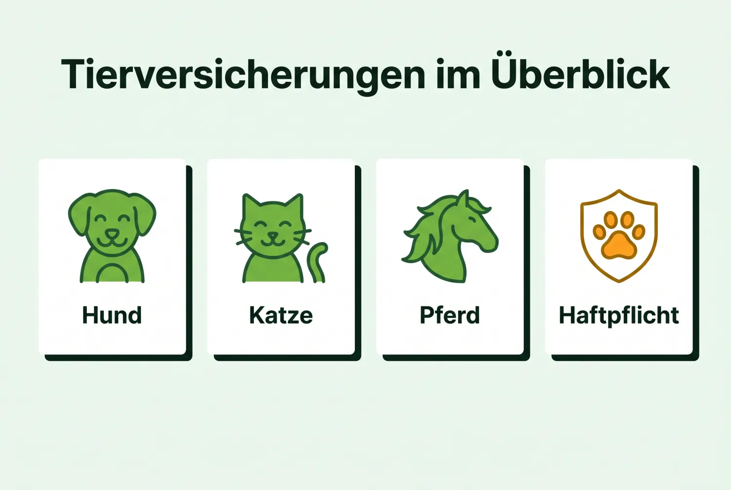 Infografik: Tierversicherungen im Überblick