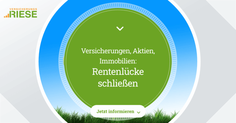 Rentenlücke schließen – Versicherungen, Aktien, Immobilien