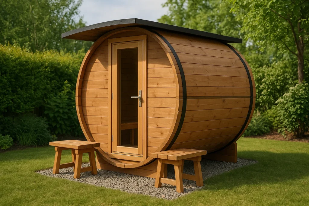 Sauna im Garten