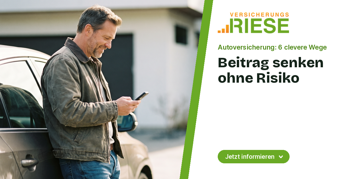 Autoversicherung sparen ohne Risiko