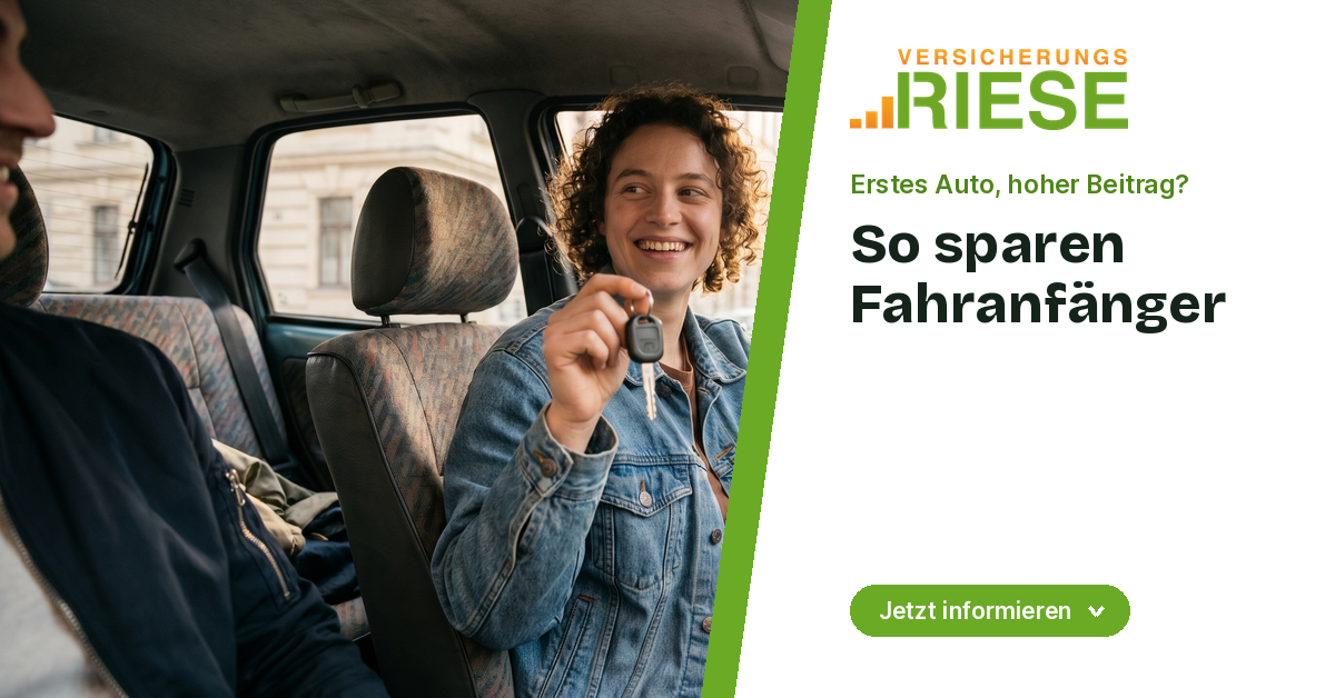 Fahranfänger-Versicherung: So sichern Sie sich günstig ab