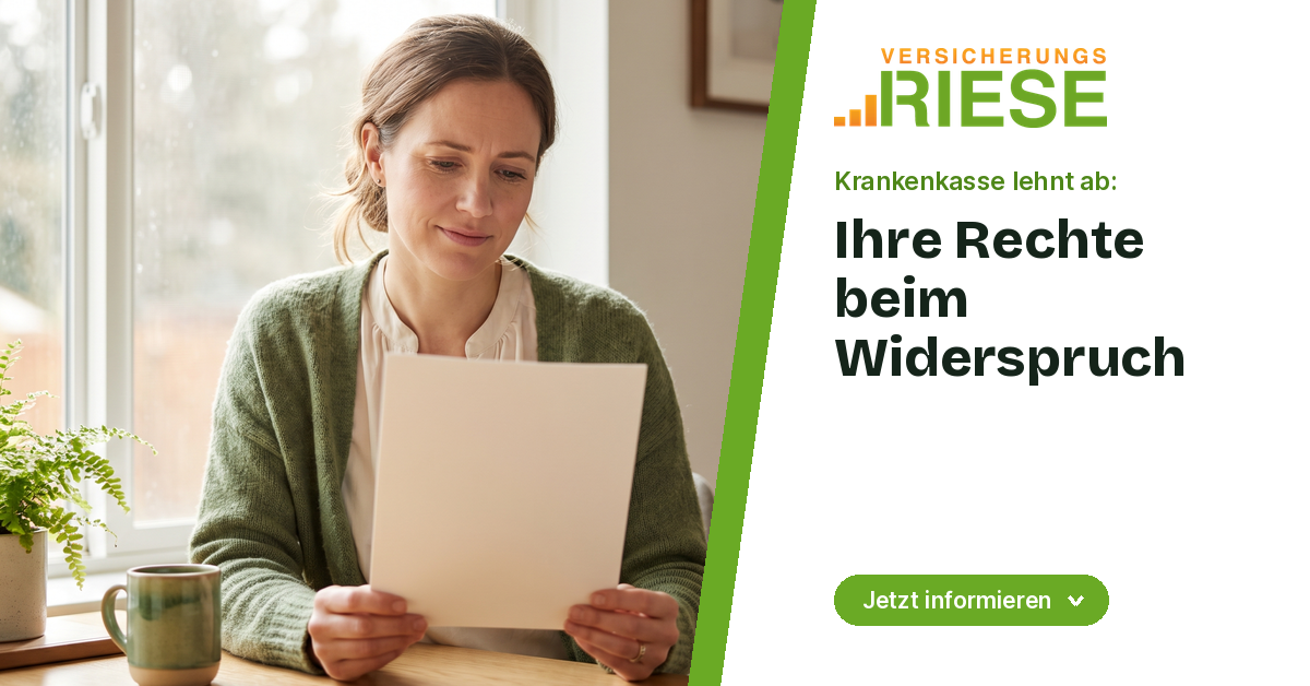 Krankenkasse lehnt eine Leistung ab – Ihre Rechte beim Widerspruch, Versicherungsriese