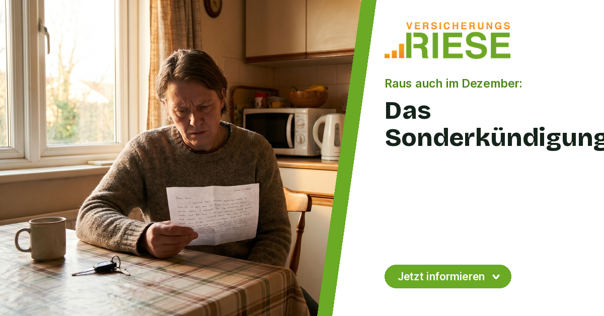 Sonderkündigungsrecht Kfz-Versicherung: so nutzen Sie es