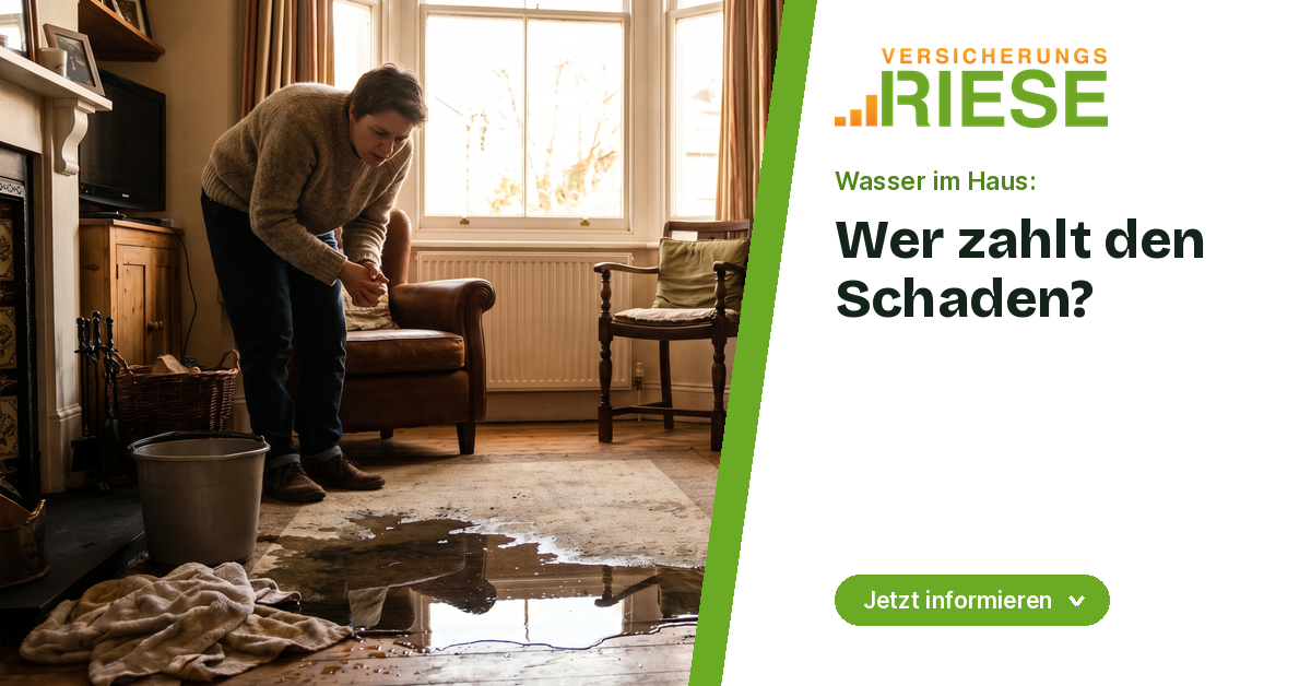 Wasserschaden: Welche Versicherung zahlt wann?