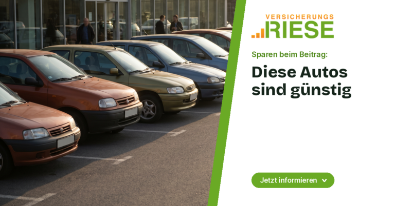 Günstige Autos in der Versicherung: die besten Klassen