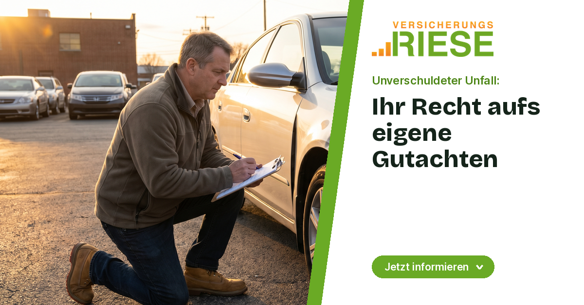 Unverschuldeter Unfall: Warum ein eigenes Kfz-Gutachten zählt