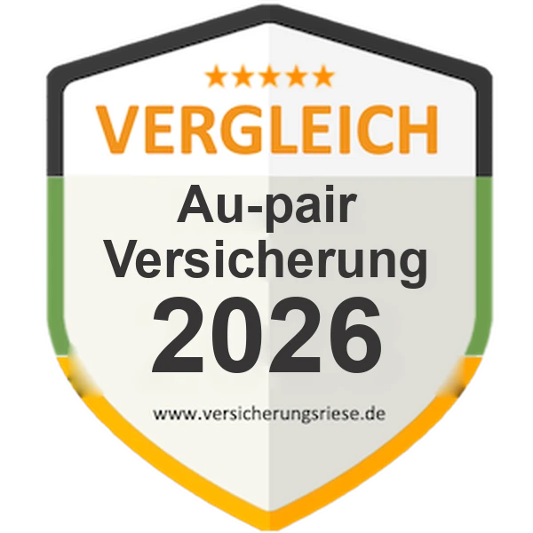 Au-pair-Versicherung Vergleich 2026 – Siegel von Versicherungsriese