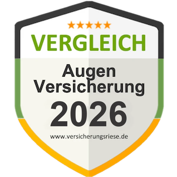 Augenversicherung Vergleich 2026 – Siegel von Versicherungsriese