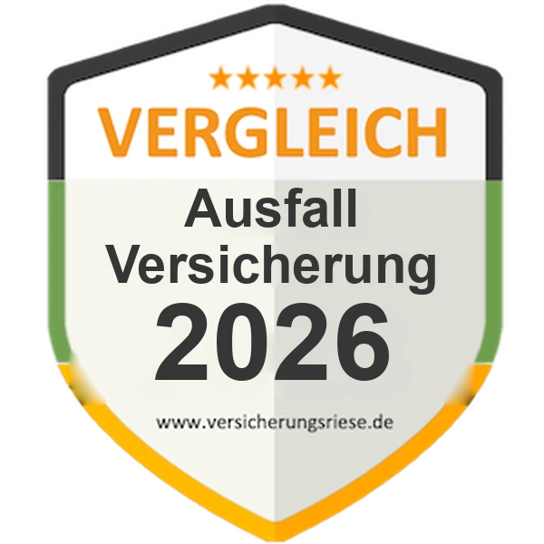 Ausfallversicherung Vergleich 2026 – Siegel von Versicherungsriese