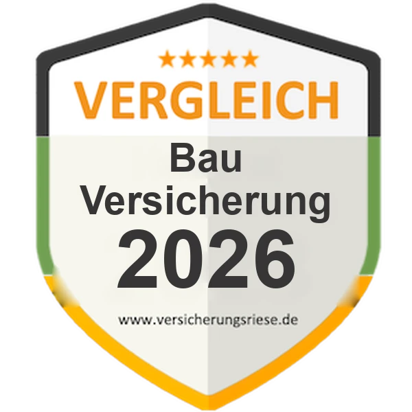 Bauversicherung Vergleich 2026 – Siegel von Versicherungsriese