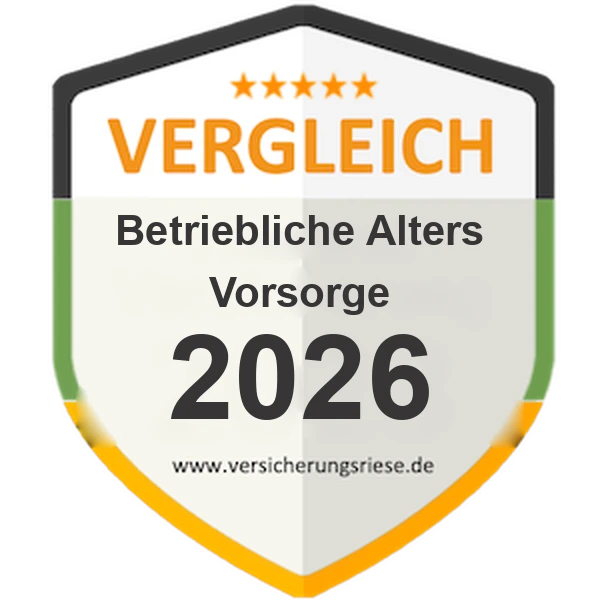 Betriebliche Altersvorsorge Vergleich 2026 – Siegel von Versicherungsriese