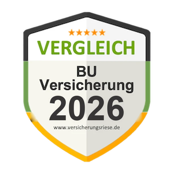 Berufsunfähigkeitsversicherung Vergleich 2026 – Siegel von Versicherungsriese