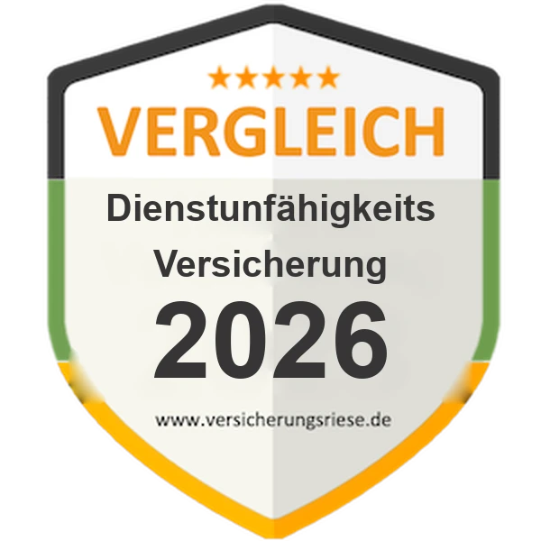 Dienstunfähigkeitsversicherung Vergleich 2026 – Siegel von Versicherungsriese