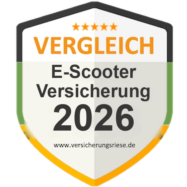E-Scooter-Versicherung Vergleich 2026 – Siegel von Versicherungsriese
