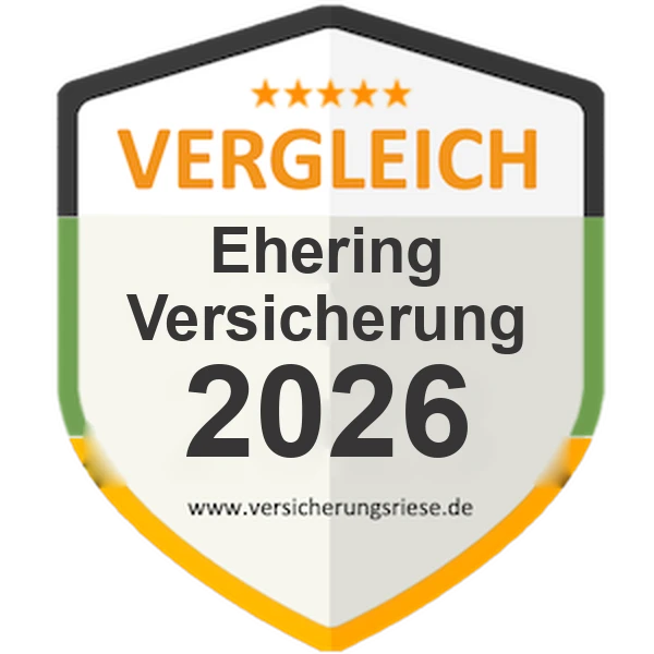Ehering-Versicherung Vergleich 2026 – Siegel von Versicherungsriese