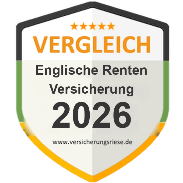 Englische Rentenversicherung Vergleich 2026 – Siegel von Versicherungsriese