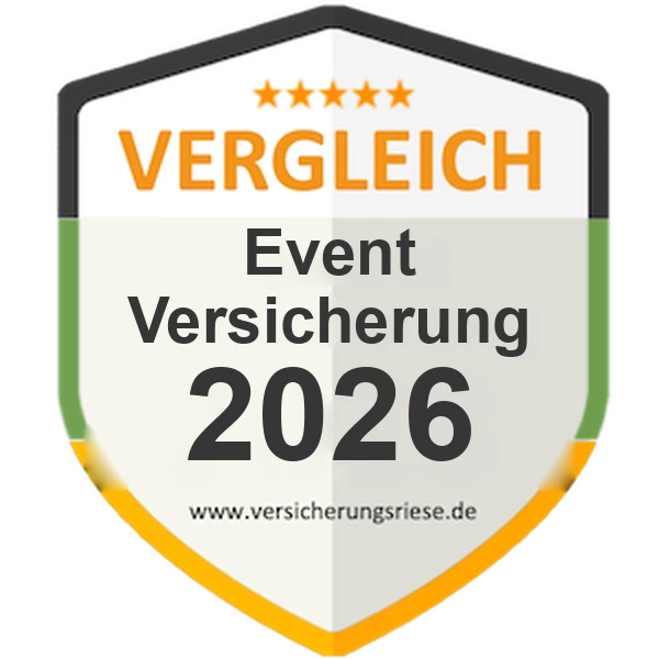 Eventversicherung Vergleich 2026 – Siegel von Versicherungsriese
