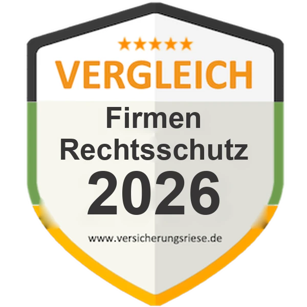 Firmenrechtsschutz Vergleich 2026 – Siegel von Versicherungsriese
