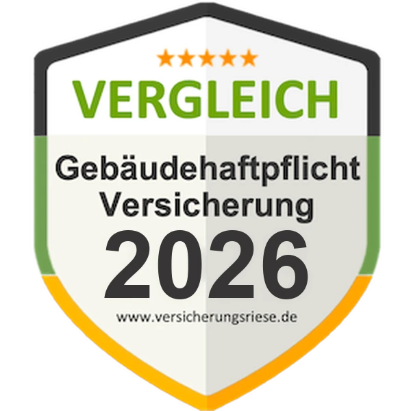 Gebäudehaftpflichtversicherung Vergleich 2026 – Siegel von Versicherungsriese