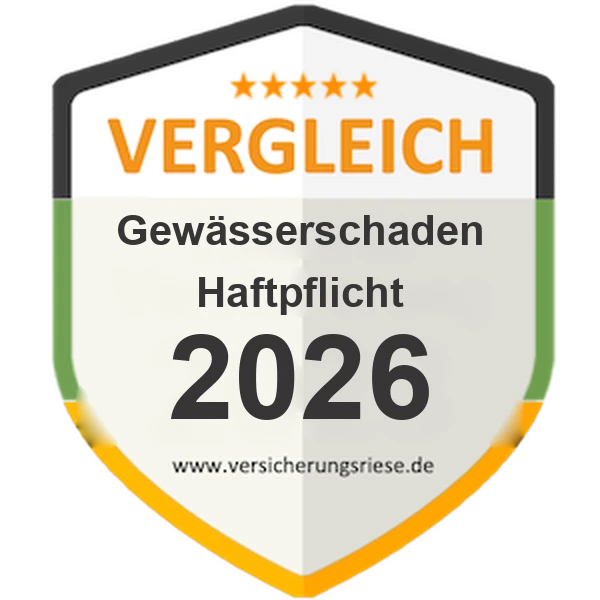 Gewässerschadenhaftpflicht Vergleich 2026 – Siegel von Versicherungsriese
