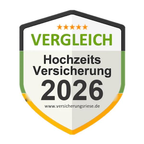 Hochzeitsversicherung Vergleich 2026 – Siegel von Versicherungsriese