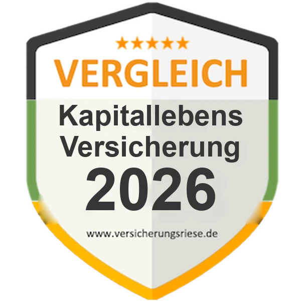 Kapitallebensversicherung Vergleich 2026 – Siegel von Versicherungsriese
