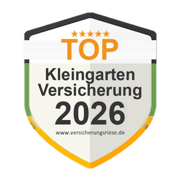 Kleingartenversicherung Top-Tarif 2026 – Siegel von Versicherungsriese