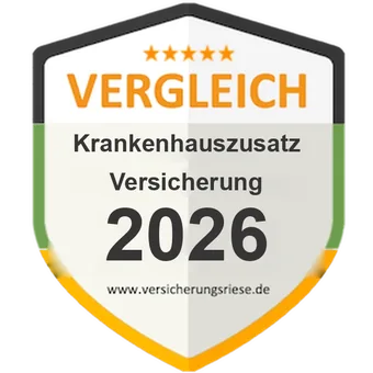 Krankenhauszusatzversicherung Vergleich 2026 – Siegel von Versicherungsriese