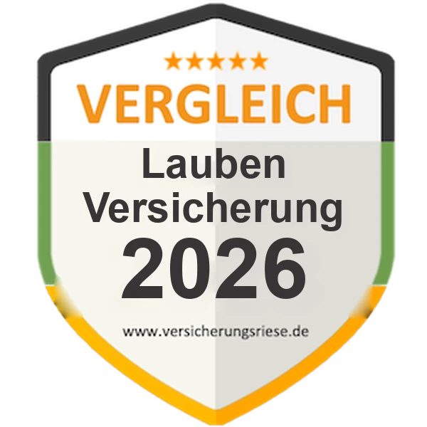 Laubenversicherung Vergleich 2026 – Siegel von Versicherungsriese