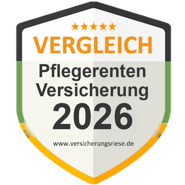 Pflegerentenversicherung Vergleich 2026 – Siegel von Versicherungsriese