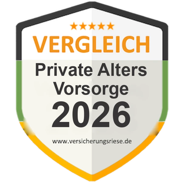 Private Altersvorsorge Vergleich 2026 – Siegel von Versicherungsriese