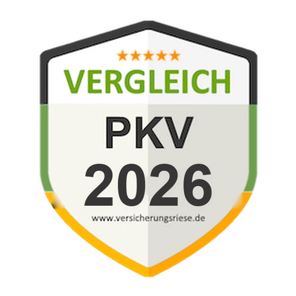 Private Krankenversicherung (PKV) Vergleich 2026 – Siegel von Versicherungsriese