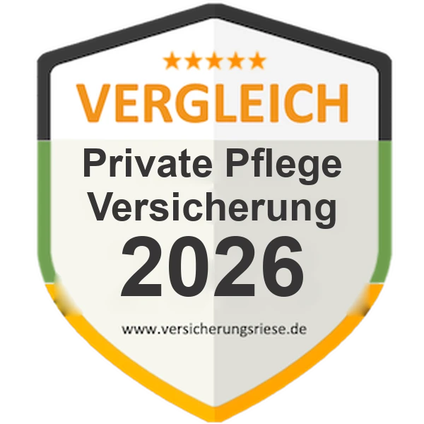 Private Pflegeversicherung Vergleich 2026 – Siegel von Versicherungsriese