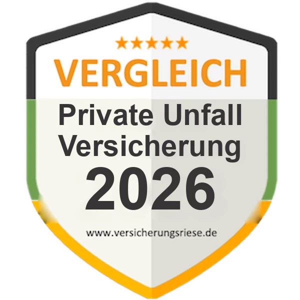 Private Unfallversicherung Vergleich 2026 – Siegel von Versicherungsriese