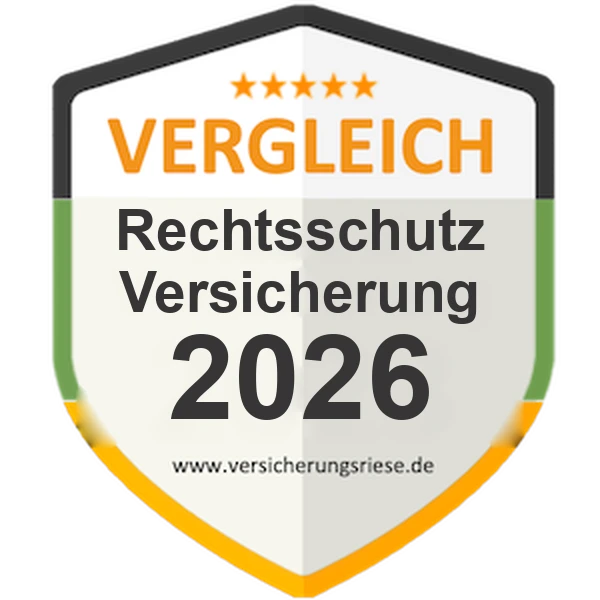 Rechtsschutzversicherung Vergleich 2026 – Siegel von Versicherungsriese