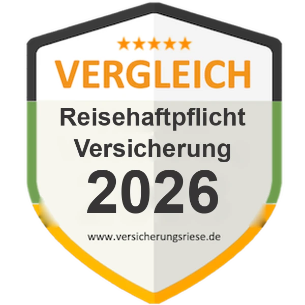 Reisehaftpflichtversicherung Vergleich 2026 – Siegel von Versicherungsriese