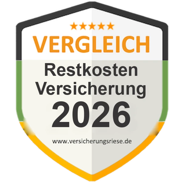 Restkostenversicherung Vergleich 2026 – Siegel von Versicherungsriese