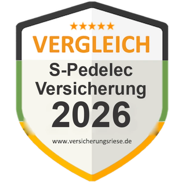 S-Pedelec-Versicherung Vergleich 2026 – Siegel von Versicherungsriese