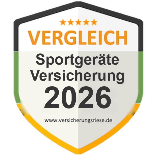 Sportgeräteversicherung Vergleich 2026 – Siegel von Versicherungsriese