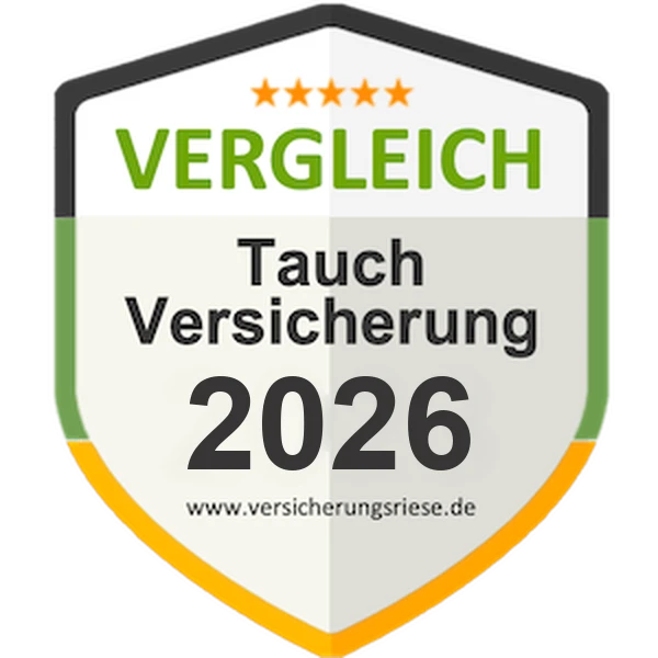 Tauchversicherung Vergleich 2026 – Siegel von Versicherungsriese