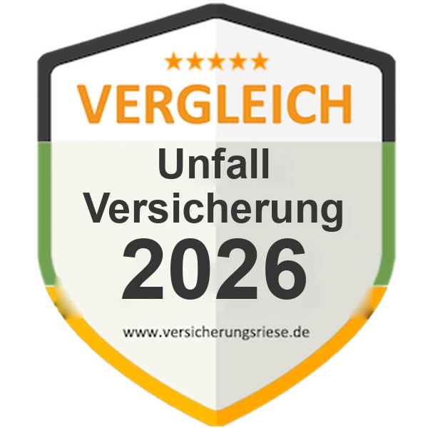Unfallversicherung Vergleich 2026 – Siegel von Versicherungsriese