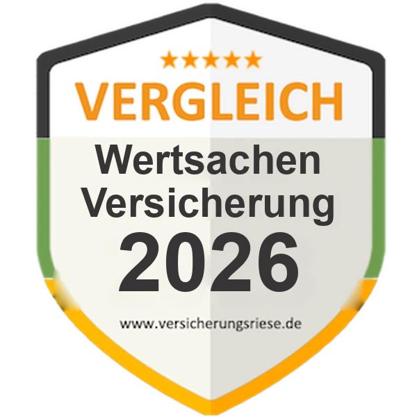 Wertsachenversicherung Vergleich 2026 – Siegel von Versicherungsriese